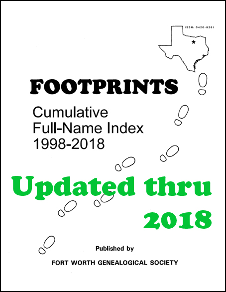 Footprints Cumulative Full Name Index 1998-2018