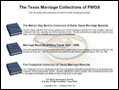 The Texas Marriage Collections of FWGS